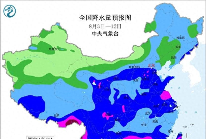 陕西省！明天8月4号，新一轮降雨中心已定，大雨暴雨分布如下！