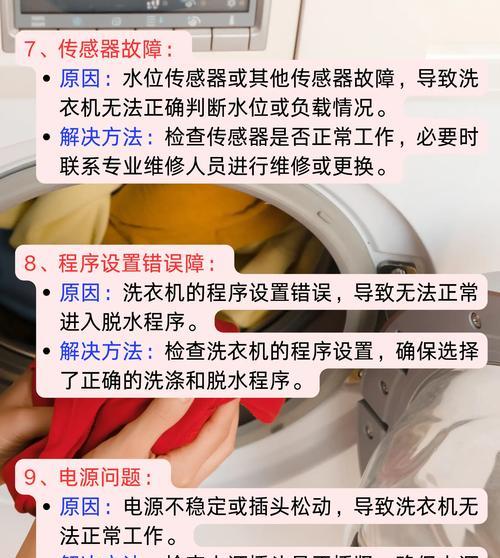 解决公用洗衣机排水故障的方法（应对公用洗衣机排水问题，快速解决困扰）