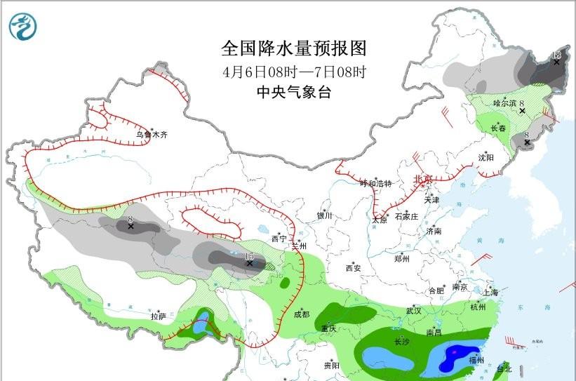 暴雨蓝色预警继续!4月6—8日大暴雨范围锁定,强对流同步登场 暴雨蓝色预警继续!4月6—8日大暴雨范围锁定,强对流同步登场