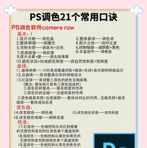 深入掌握PS高级调色技巧（从入门到掌握）